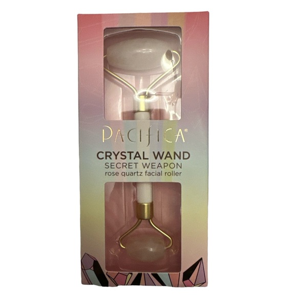 *NIB* Pacifica Crystal Wand Secret Rose Quartz Facial Roller - Picture 1 of 2